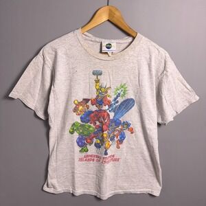 Vintage Marvel T-Shirt‎ Unisex Size Small Universal Studios Gray 90s